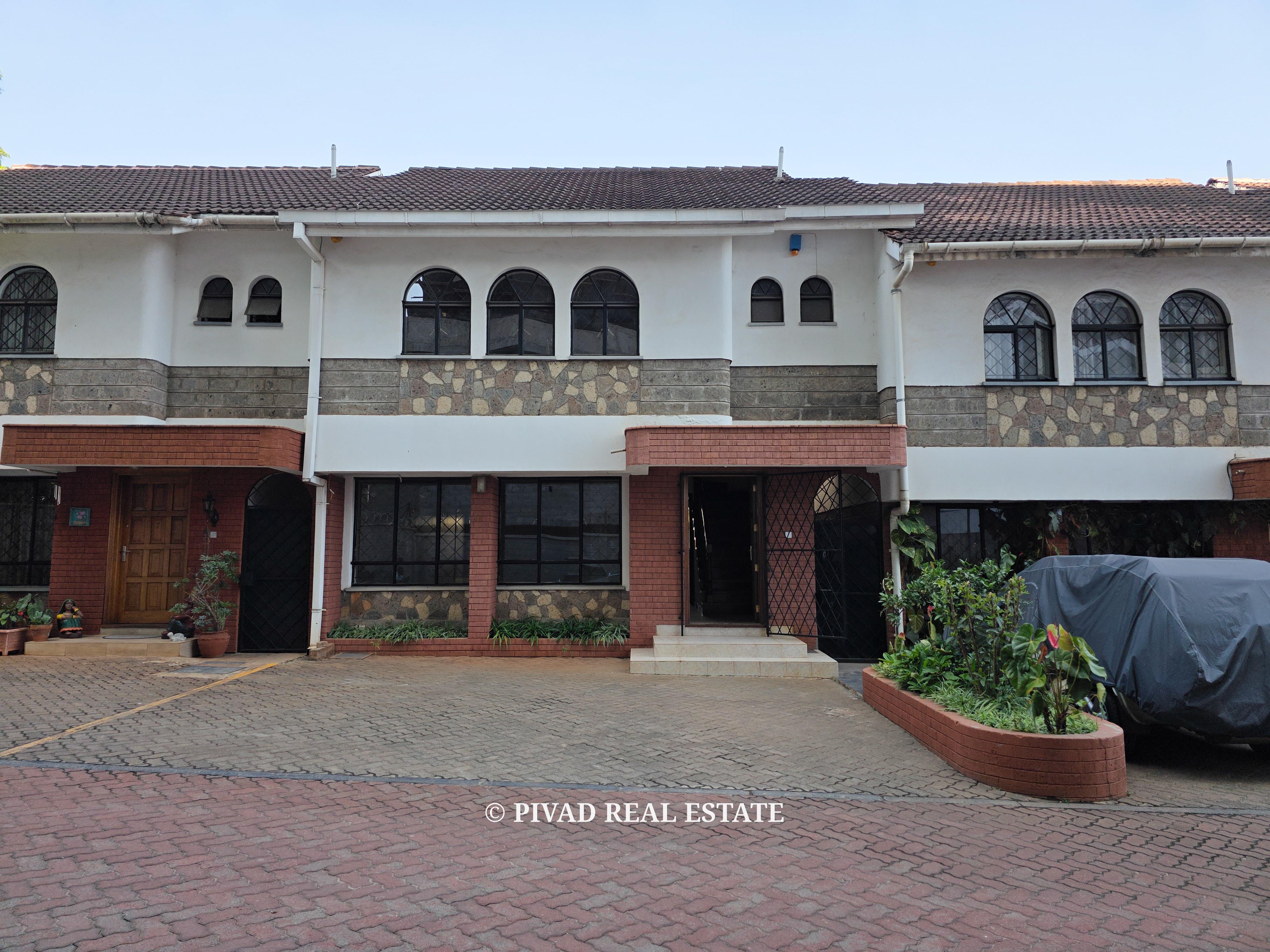 4 Bedroom townhouse available for Sale in Westlands Brookside drive